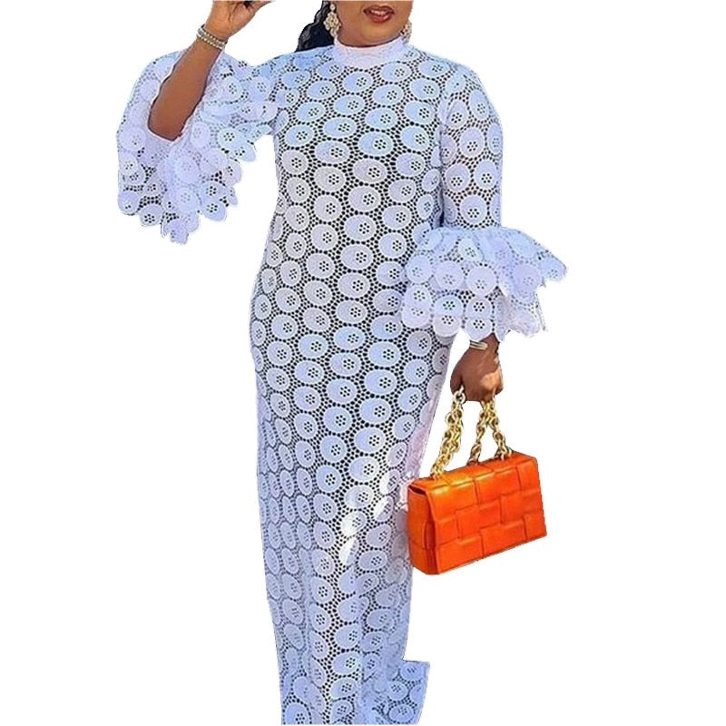African Dresses For Women Elegant  Long Maxi Dress One Piece