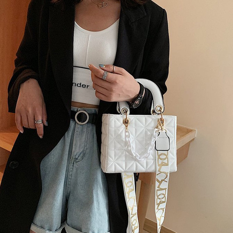 Luxury Brand Women Crossbody Bag Fashion Quilted Designr Hand Bag Small Square Bag Quality Leather Female Shoulder Bags Handbag