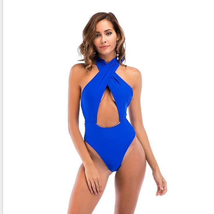 Adream Sexy One-Piece Swimsuit Push Up Swimwear Bodysuit Bathing Suit Beachwear Backless