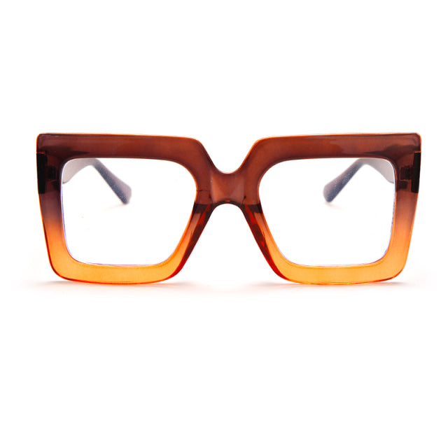 Adream Vintage Square Glasses Frame Retro Women Colorful Frame Clear Lens Eyewear