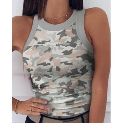 Adream Stars Striped Printed Tank Tops 2020 Summer Ladies Vests 20 Colors