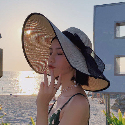 Adream Summer Straw Hat Ladies Beach Wear